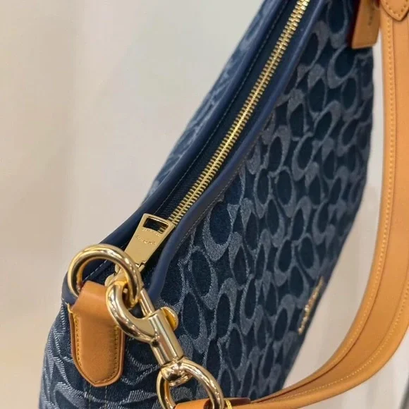 Coach Laurel Shoulder Bag In Signature Denim - Picture 5 of 8